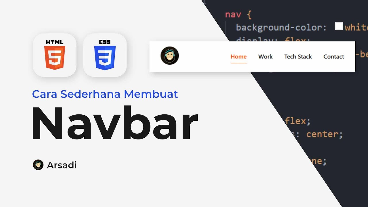 Tutorial Navbar Sederhana - HTML CSS