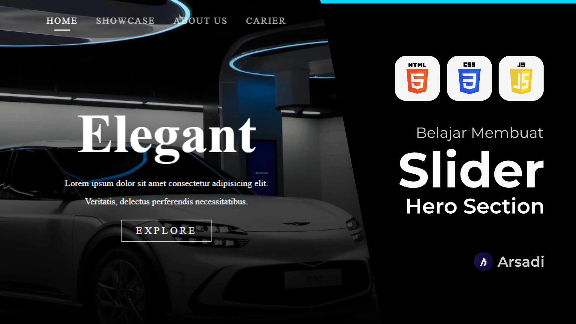 Membuat Hero Slider - HTML CSS Javascript